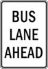Bus Lane Ahead Clip Art